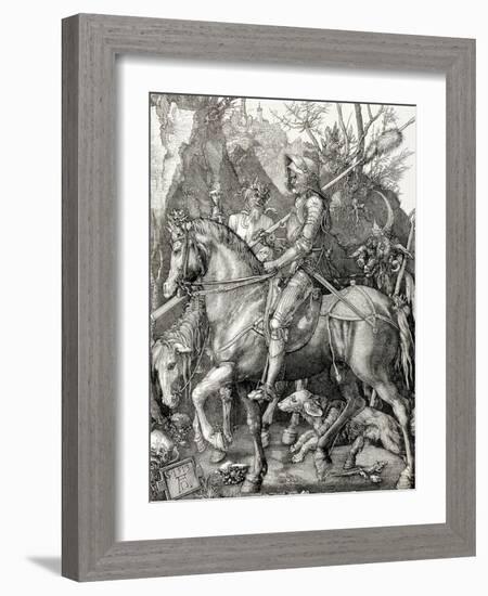 Knight, Death, and the Devil-Albrecht Dürer-Framed Art Print