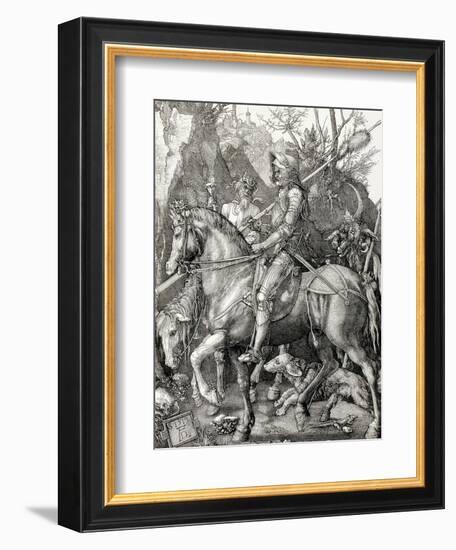 Knight, Death, and the Devil-Albrecht Dürer-Framed Premium Giclee Print