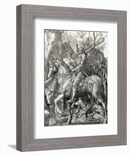 Knight, Death, and the Devil-Albrecht Dürer-Framed Art Print