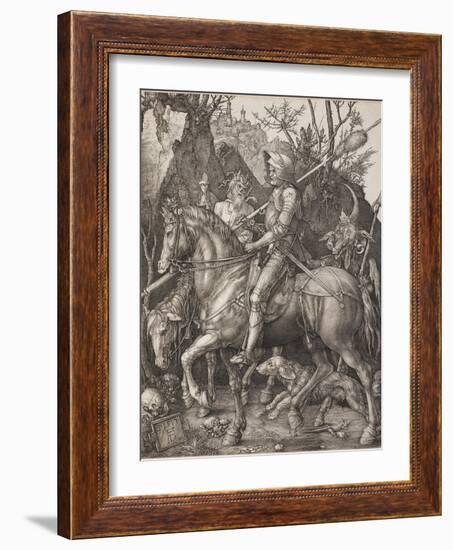 Knight, Death and the Devil-Albrecht Dürer-Framed Giclee Print