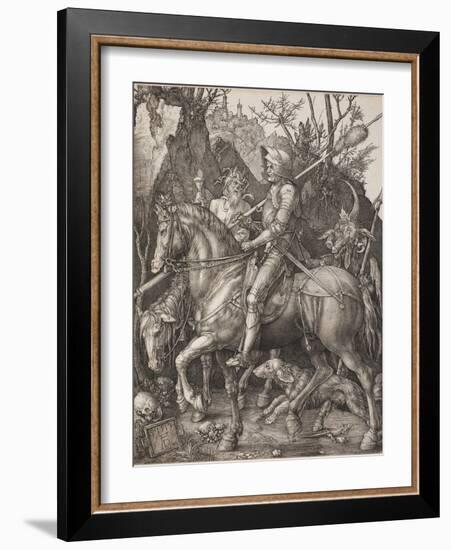 Knight, Death and the Devil-Albrecht Dürer-Framed Giclee Print