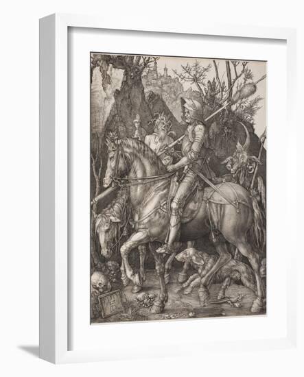 Knight, Death and the Devil-Albrecht Dürer-Framed Giclee Print