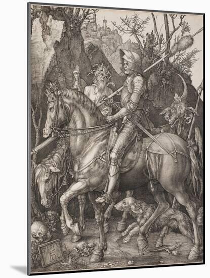 Knight, Death and the Devil-Albrecht Dürer-Mounted Giclee Print