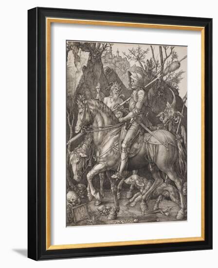 Knight, Death and the Devil-Albrecht Dürer-Framed Giclee Print