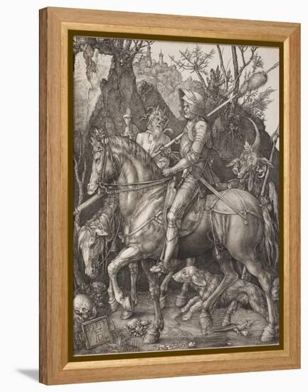 Knight, Death and the Devil-Albrecht Dürer-Framed Premier Image Canvas