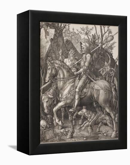 Knight, Death and the Devil-Albrecht Dürer-Framed Premier Image Canvas