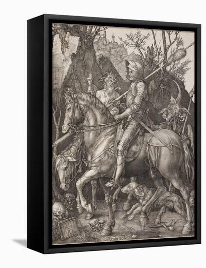 Knight, Death and the Devil-Albrecht Dürer-Framed Premier Image Canvas