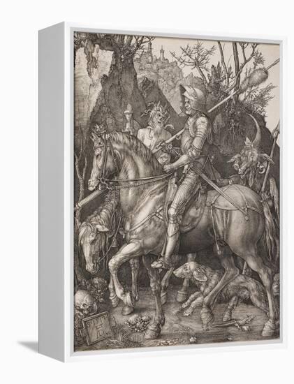 Knight, Death and the Devil-Albrecht Dürer-Framed Premier Image Canvas