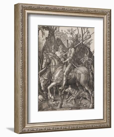 Knight, Death and the Devil-Albrecht Dürer-Framed Giclee Print