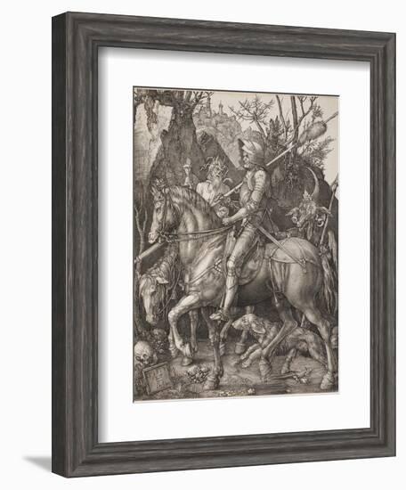 Knight, Death and the Devil-Albrecht Dürer-Framed Giclee Print