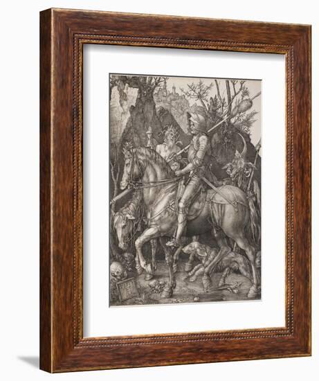 Knight, Death and the Devil-Albrecht Dürer-Framed Giclee Print