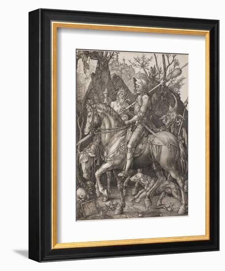 Knight, Death and the Devil-Albrecht Dürer-Framed Giclee Print