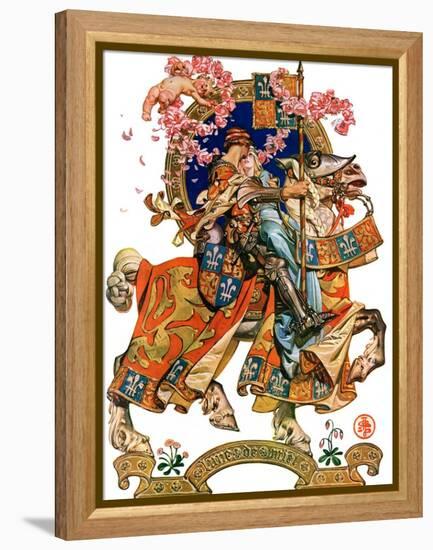 "Knight in Shining Armor,"July 17, 1926-Joseph Christian Leyendecker-Framed Premier Image Canvas