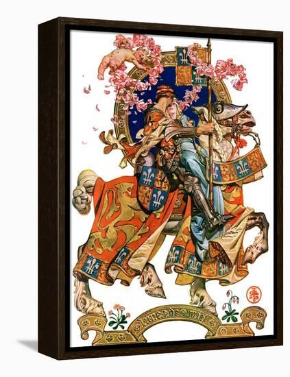 "Knight in Shining Armor,"July 17, 1926-Joseph Christian Leyendecker-Framed Premier Image Canvas