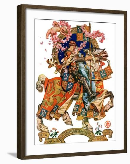 "Knight in Shining Armor,"July 17, 1926-Joseph Christian Leyendecker-Framed Giclee Print