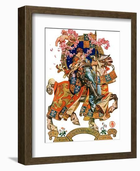 "Knight in Shining Armor,"July 17, 1926-Joseph Christian Leyendecker-Framed Giclee Print