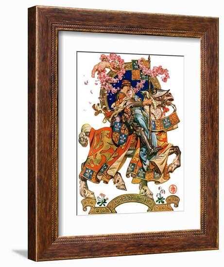 "Knight in Shining Armor,"July 17, 1926-Joseph Christian Leyendecker-Framed Giclee Print