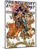 "Knight in Shining Armor," Saturday Evening Post Cover, July 17, 1926-Joseph Christian Leyendecker-Mounted Giclee Print