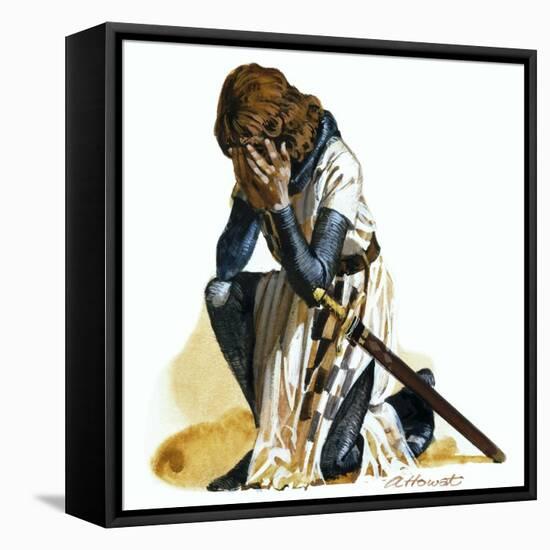 Knight Lamenting-Andrew Howat-Framed Premier Image Canvas