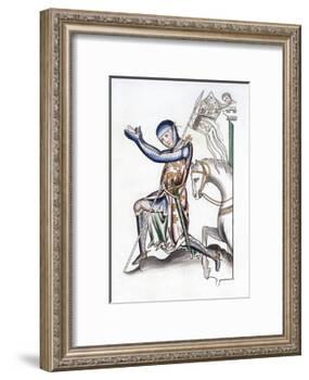 Knight, Late 12th Century-Henry Shaw-Framed Giclee Print