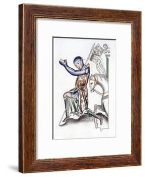 Knight, Late 12th Century-Henry Shaw-Framed Giclee Print