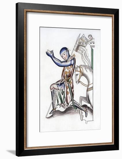 Knight, Late 12th Century-Henry Shaw-Framed Giclee Print