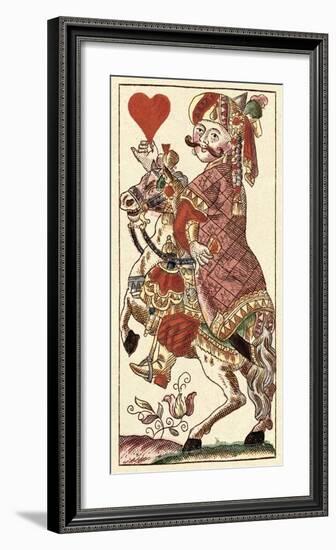 Knight of Hearts (Bauern Hochzeit Deck)-Andreas Benedictus Gobl-Framed Art Print