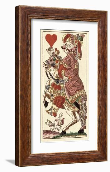 Knight of Hearts (Bauern Hochzeit Deck)-Andreas Benedictus Gobl-Framed Art Print