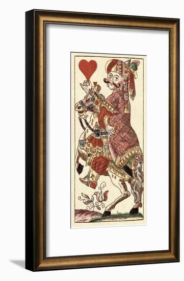 Knight of Hearts (Bauern Hochzeit Deck)-Andreas Benedictus Gobl-Framed Art Print