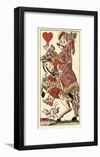Knight of Hearts (Bauern Hochzeit Deck)-Andreas Benedictus Gobl-Framed Art Print