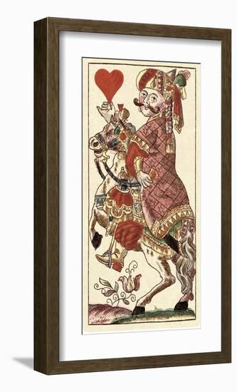 Knight of Hearts (Bauern Hochzeit Deck)-Andreas Benedictus Gobl-Framed Art Print