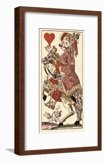 Knight of Hearts (Bauern Hochzeit Deck)-Andreas Benedictus Gobl-Framed Art Print