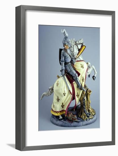 Knight on White Horse, Prestige Series, Ceramic-null-Framed Giclee Print