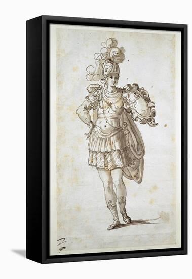 Knight or Squire Bearing a Shield-Inigo Jones-Framed Premier Image Canvas