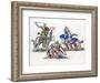 Knights Fighting, C1260-Henry Shaw-Framed Giclee Print