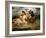 Knights Fighting in the Countryside-Eugene Delacroix-Framed Giclee Print