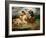 Knights Fighting in the Countryside-Eugene Delacroix-Framed Giclee Print