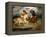 Knights Fighting in the Countryside-Eugene Delacroix-Framed Premier Image Canvas