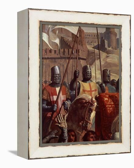 Knights, from Battle of Ascalon, 18 November 1177-Charles-Philippe Lariviere-Framed Premier Image Canvas