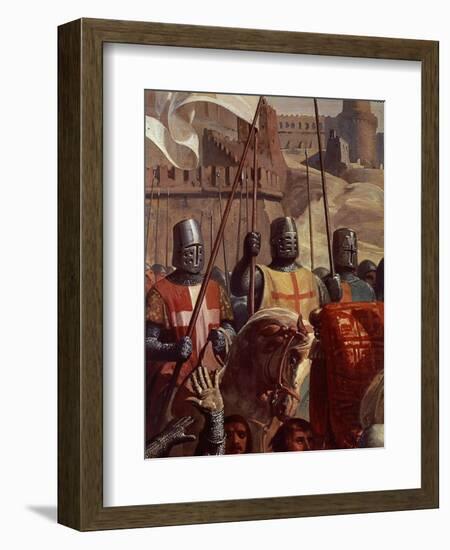 Knights, from Battle of Ascalon, 18 November 1177-Charles-Philippe Lariviere-Framed Giclee Print