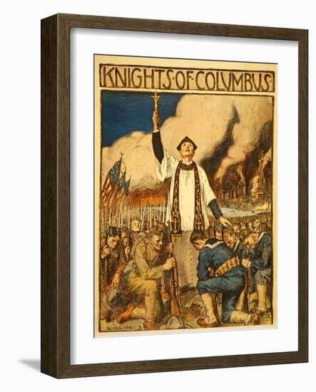 Knights of Columbus, Published 1917-William Balfour Kerr-Framed Premium Giclee Print