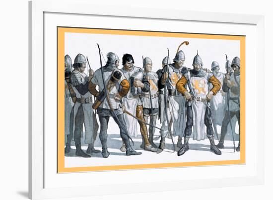 Knights of the Round Table-Newell Convers Wyeth-Framed Art Print