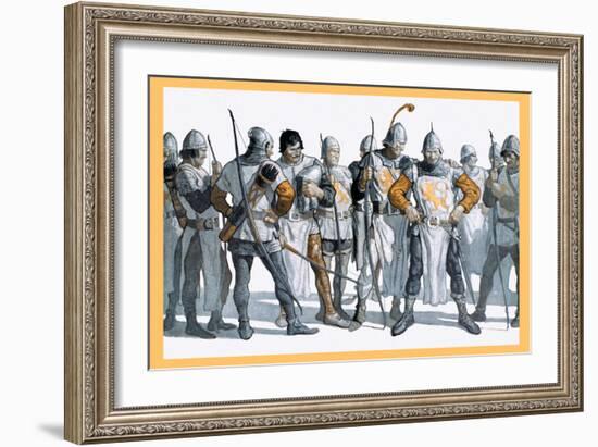 Knights of the Round Table-Newell Convers Wyeth-Framed Art Print