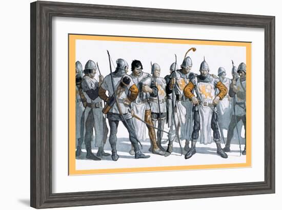 Knights of the Round Table-Newell Convers Wyeth-Framed Art Print