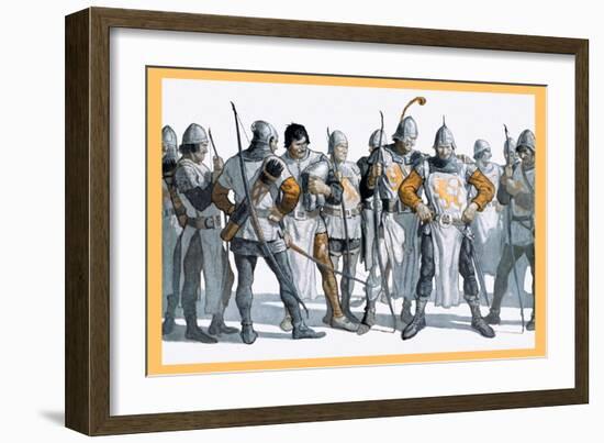 Knights of the Round Table-Newell Convers Wyeth-Framed Art Print