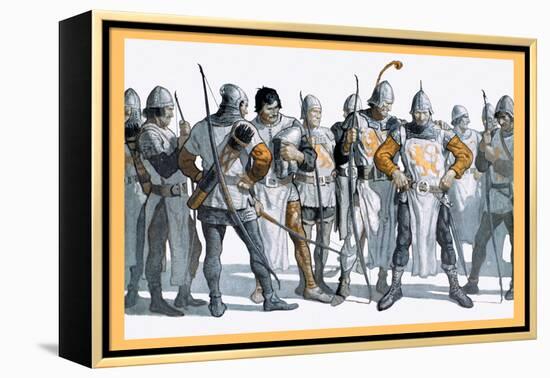 Knights of the Round Table-Newell Convers Wyeth-Framed Stretched Canvas