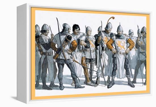 Knights of the Round Table-Newell Convers Wyeth-Framed Stretched Canvas