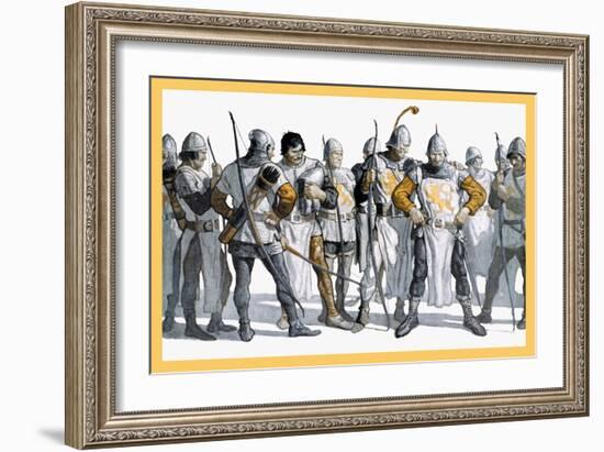 Knights of the Round Table-Newell Convers Wyeth-Framed Art Print