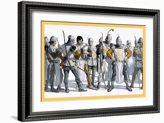 Knights of the Round Table-Newell Convers Wyeth-Framed Art Print