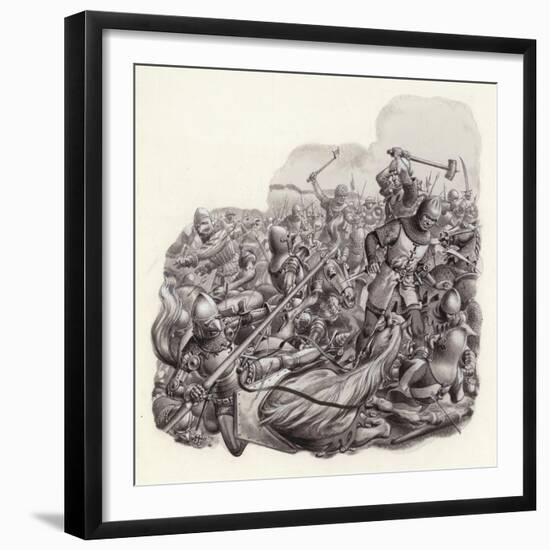 Knights Slaughtered on the Battlefield-Pat Nicolle-Framed Giclee Print